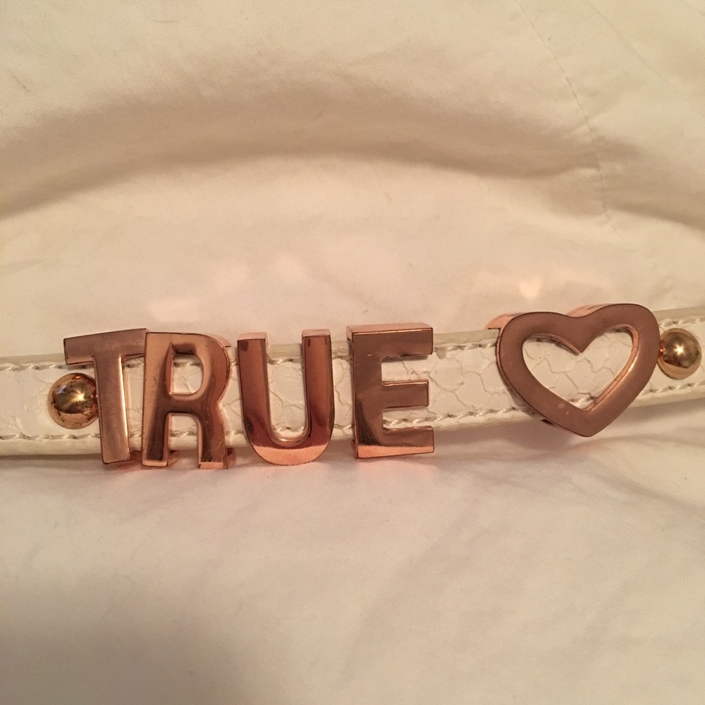 BCBGeneration White leather bracelet